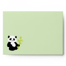 Panda bamboo -  envelope envelopes