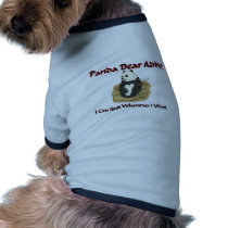 Panda Bear Addict pet clothing by AnimalShirts Panda Bear Addict pet clothing