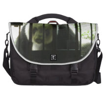Panda Bear Behind Bars Bags For Laptop