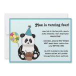 Panda Bear Birthday Invitation