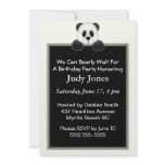 Panda Bear Birthday  Invitation