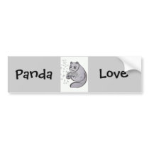 Panda Bear bumper stickers by Incatneato Panda Bear bumper stickers