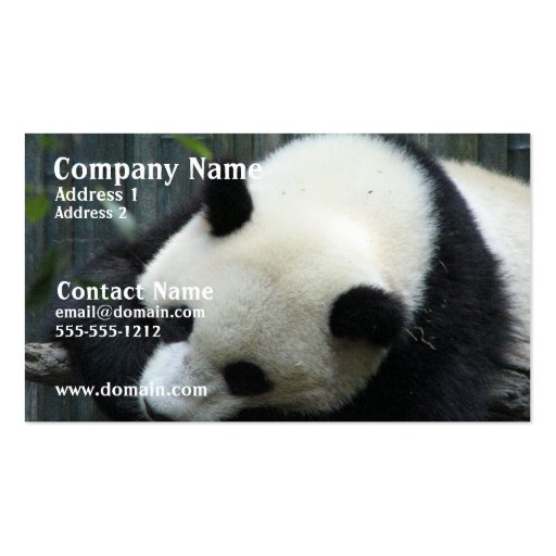 Panda Bear Business Card