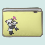 Panda Bear hugging baby bear ipad sleeves