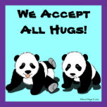 Panda Bear Hugs Poster posters