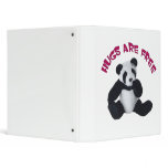 Panda bear hugs ring binder