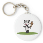 Panda Bear Ice Cream Keychains