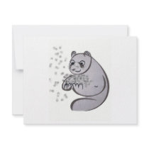 Panda Bear invitations by Incatneato Panda Bear invitations