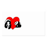Panda Bear Love Business Card Template