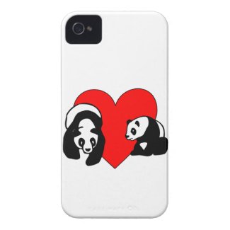 Panda Bear Love Case-Mate iPhone 4 Case