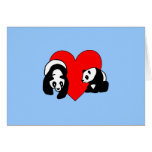 Panda Bear Love Greeting Cards