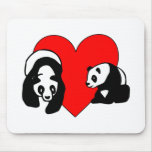 Panda Bear Love Mousepad