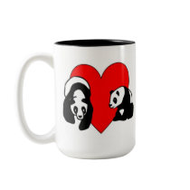 Panda Bear Love mugs
