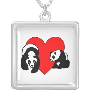 Panda Bear Love necklace