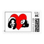 Panda Bear Love Postage Stamps