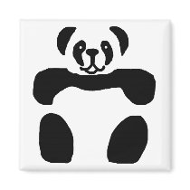 Panda bear magnet by marcya7 Panda bear magnet