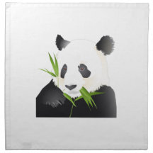 Panda Bear Printed Napkin