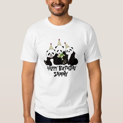 Panda Bear Party by Kindred Design T-shirt