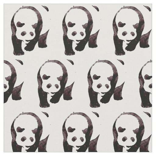 panda bear pattern fabric | Zazzle