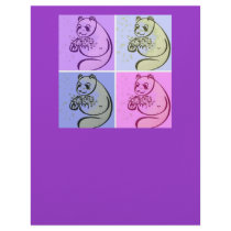 Panda Bear Pop Art letterhead by Incatneato Panda Bear Pop Art letterhead