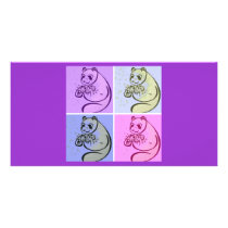 Panda Bear Pop Art photo cards by Incatneato Panda Bear Pop Art photo cards