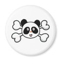 panda bear Skull and Crossbones magnets