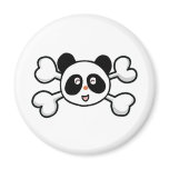 panda bear Skull and Crossbones magnets