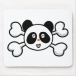 panda bear Skull and Crossbones Mouse Pad