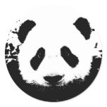 Panda Bear Round Stickers