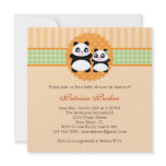 Panda Bear Unisex Baby Shower Invitation