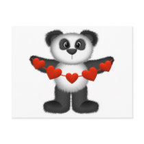 Panda Bear Valentine Gift postcards by cooltees Panda Bear Valentine Gift postcards