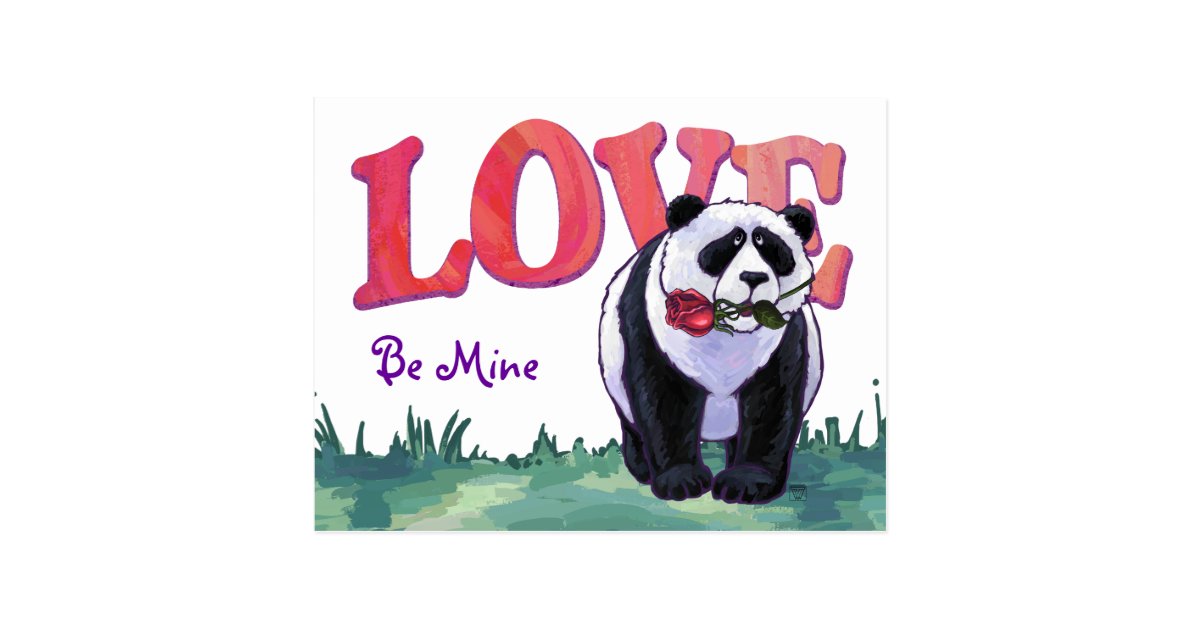 valentines panda bear