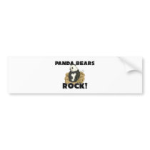 Panda Bears Rock bumper stickers by AnimalShirts Panda Bears Rock bumper stickers