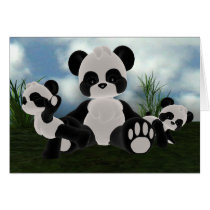 Panda Bearz Sunny Day Card