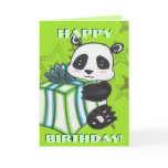Panda Birthday Card