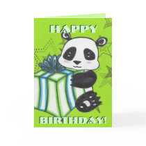 Panda Birthday Card