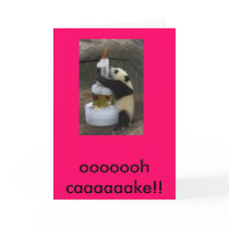 panda birthday greeting card