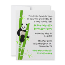 Panda Birthday Invitation