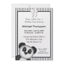 Panda Birthday Party Invitations