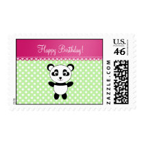 Panda birthday stamp
