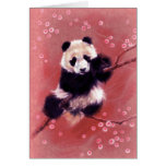 Panda Blossom Greeting Cards