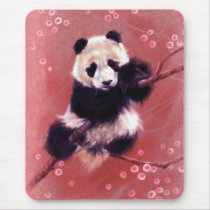 Panda Blossom mousepads