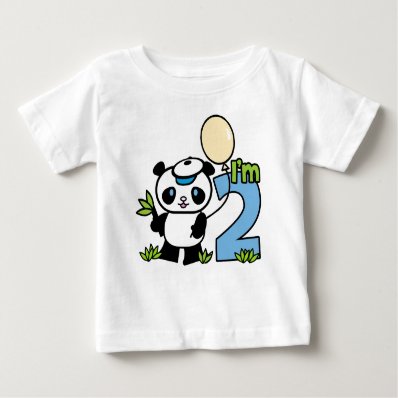 Panda Boy 2nd Birthday T-shirts