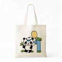 Panda Boy First Birthday Canvas Bag