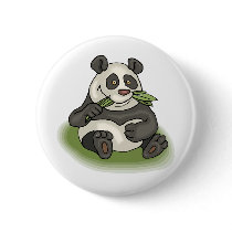 Panda Pinback Button
