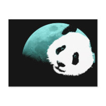 panda by the moon. postcards