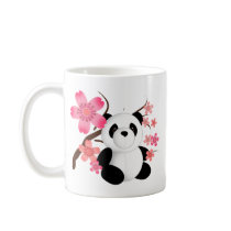 Panda Cherry Blossoms Mugs