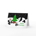 Panda Christmas Greeting Card