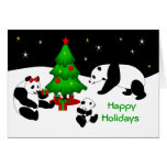 Panda Christmas Greeting Card
