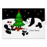 Panda Christmas Greeting Card